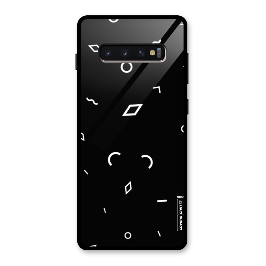 Minimal Shapes Glass Back Case for Galaxy S10 Plus