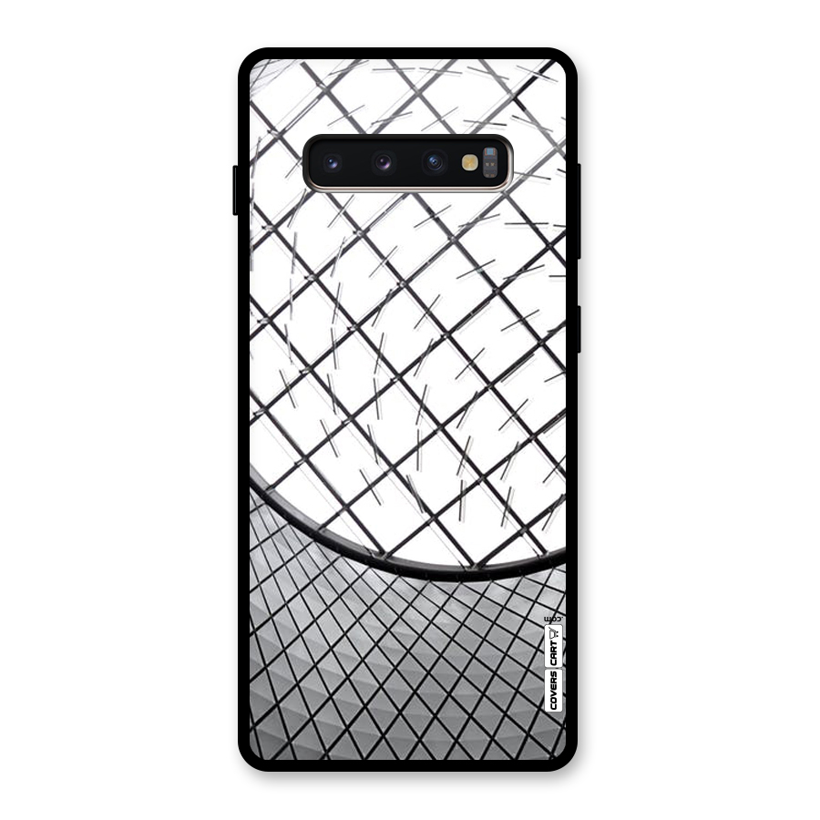 Modern Abstract Pattern Glass Back Case for Galaxy S10 Plus