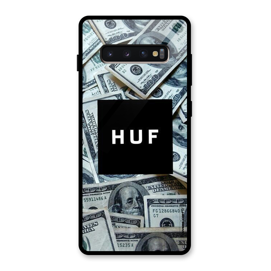 Money Life Glass Back Case for Galaxy S10 Plus
