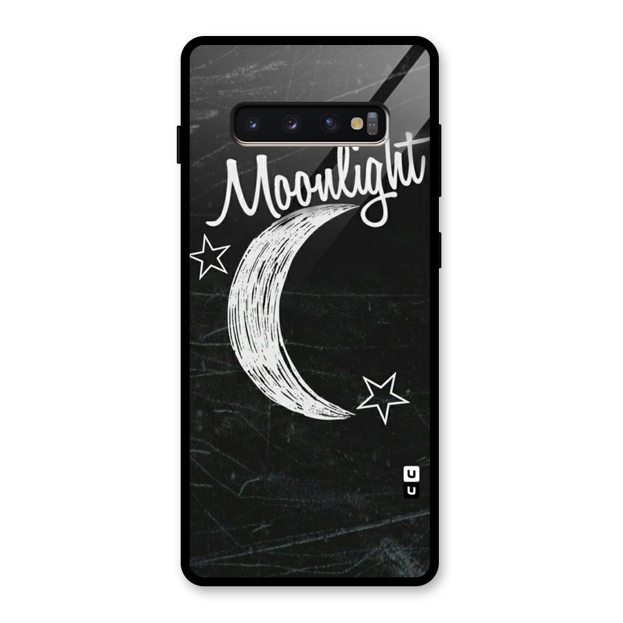 Moon Light Glass Back Case for Galaxy S10 Plus