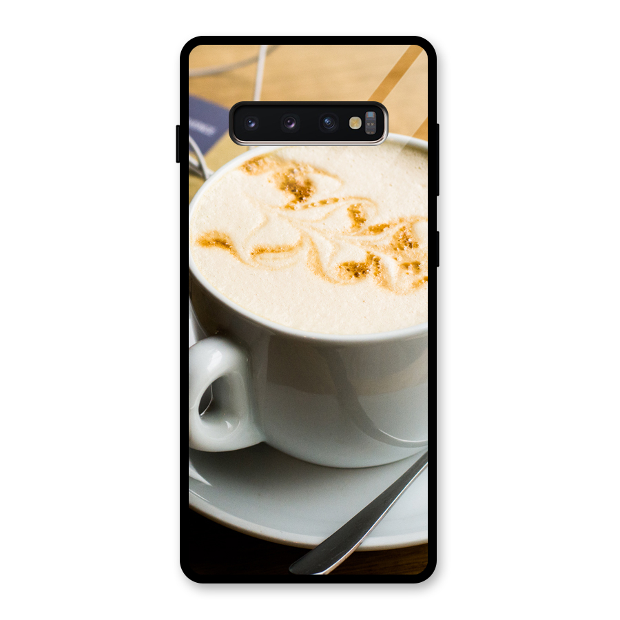 Morning Coffee Glass Back Case for Galaxy S10 Plus