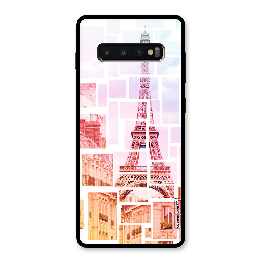 Mosiac City Glass Back Case for Galaxy S10 Plus