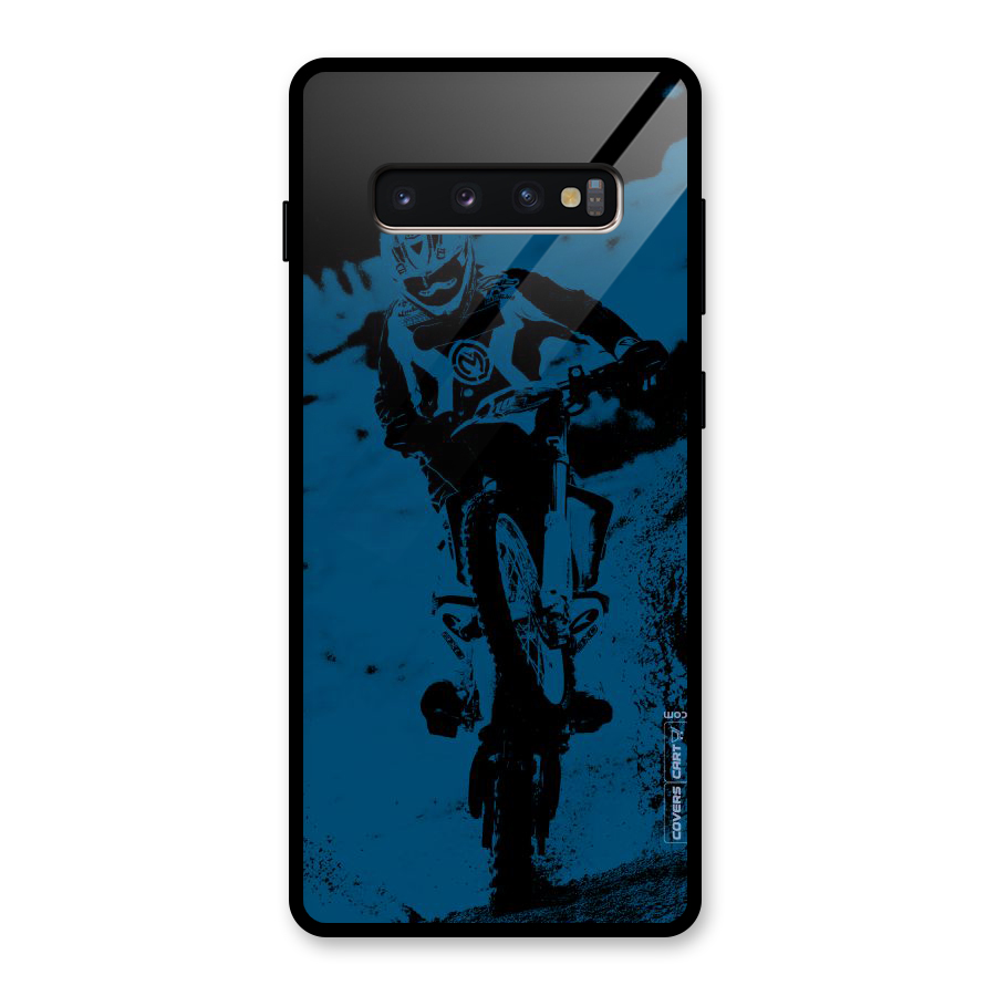 Moto Combat Glass Back Case for Galaxy S10 Plus