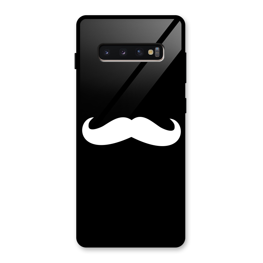 Moustache Love Glass Back Case for Galaxy S10 Plus