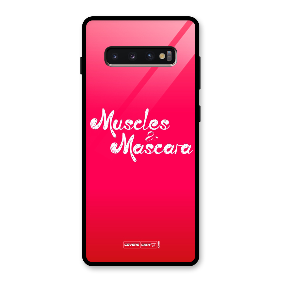 Muscles and Mascara Glass Back Case for Galaxy S10 Plus