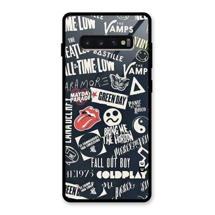 Music My Paradise Glass Back Case for Galaxy S10 Plus