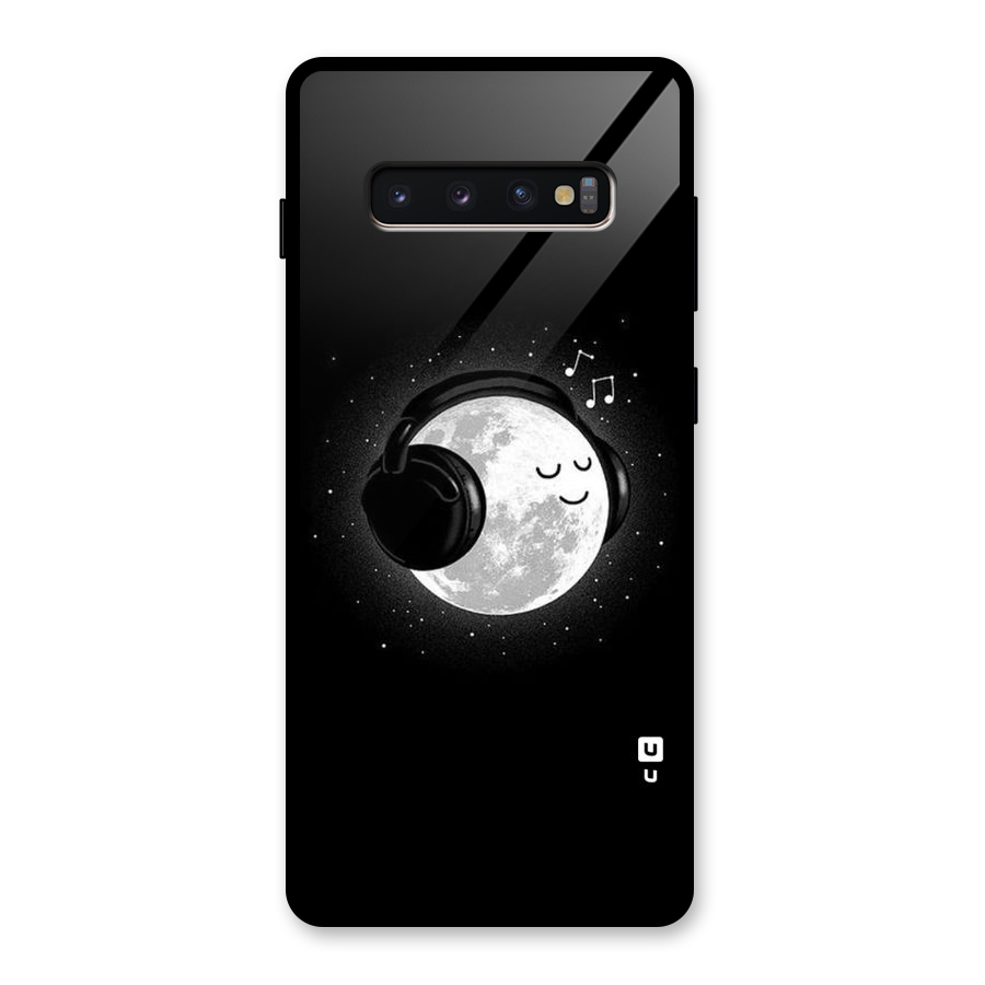 Music World Enjoying Glass Back Case for Galaxy S10 Plus