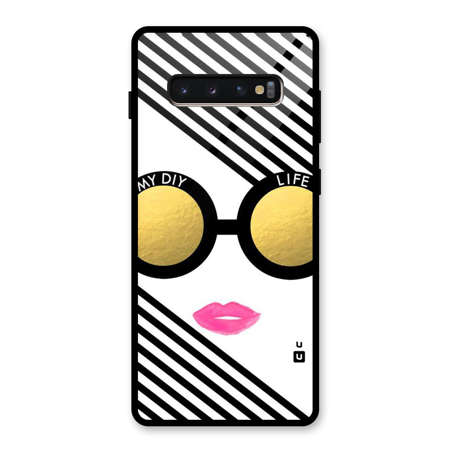 My DIY Life Glass Back Case for Galaxy S10 Plus