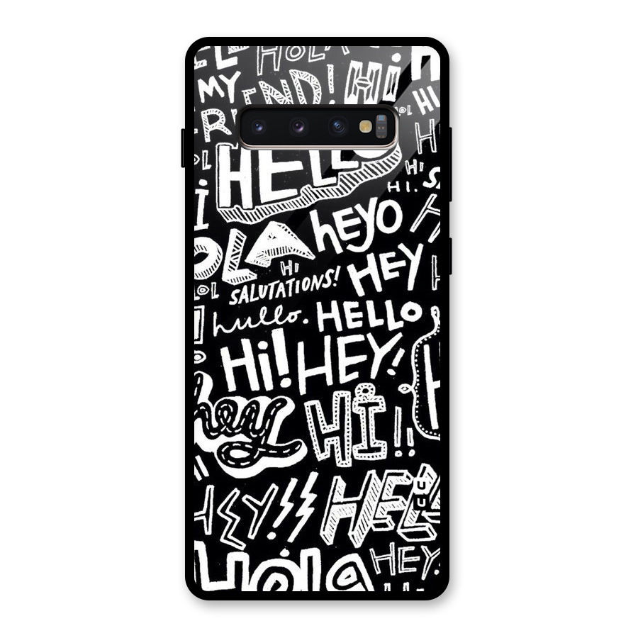 My Friend Glass Back Case for Galaxy S10 Plus