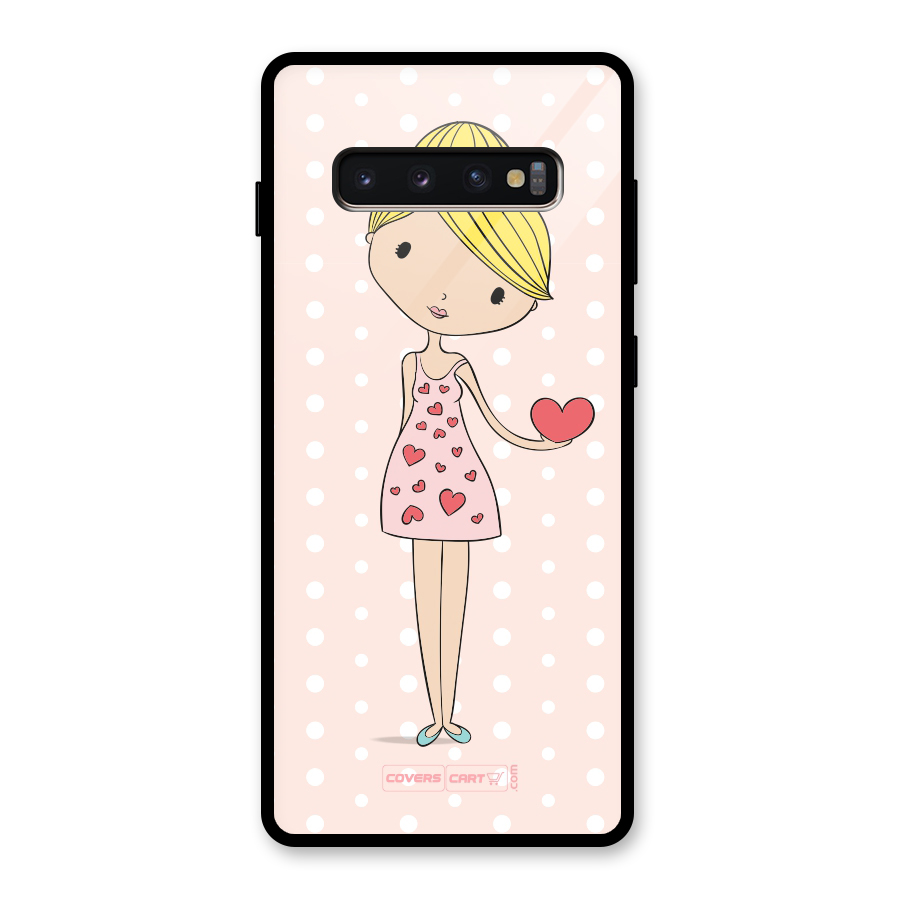 My Innocent Heart Glass Back Case for Galaxy S10 Plus