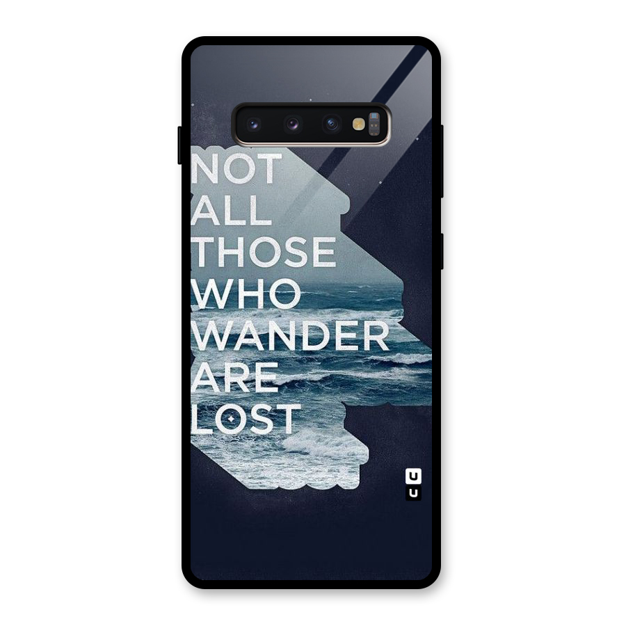 Not Lost Glass Back Case for Galaxy S10 Plus
