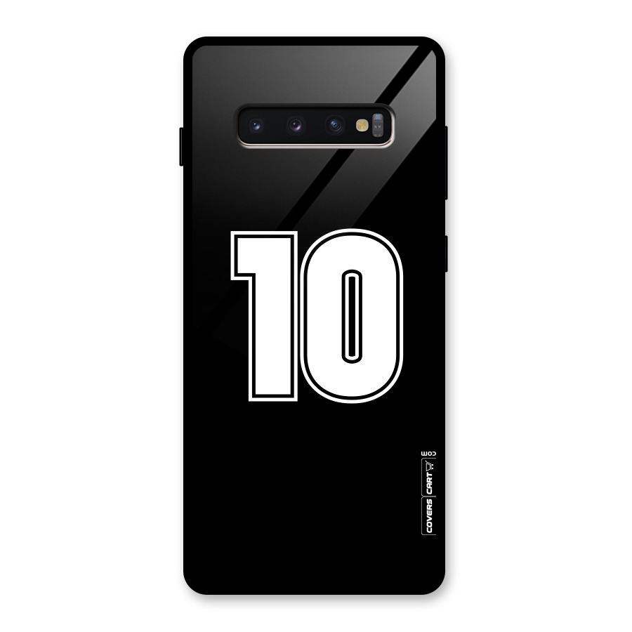 Number 10 Glass Back Case for Galaxy S10 Plus