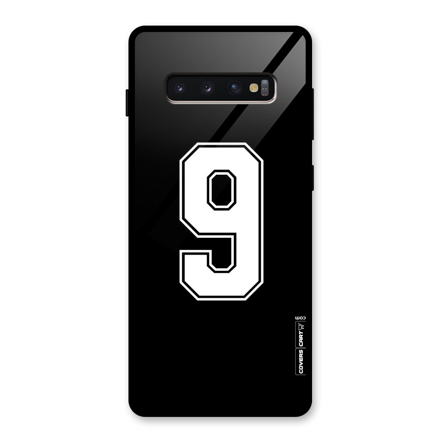 Number 9 Glass Back Case for Galaxy S10 Plus