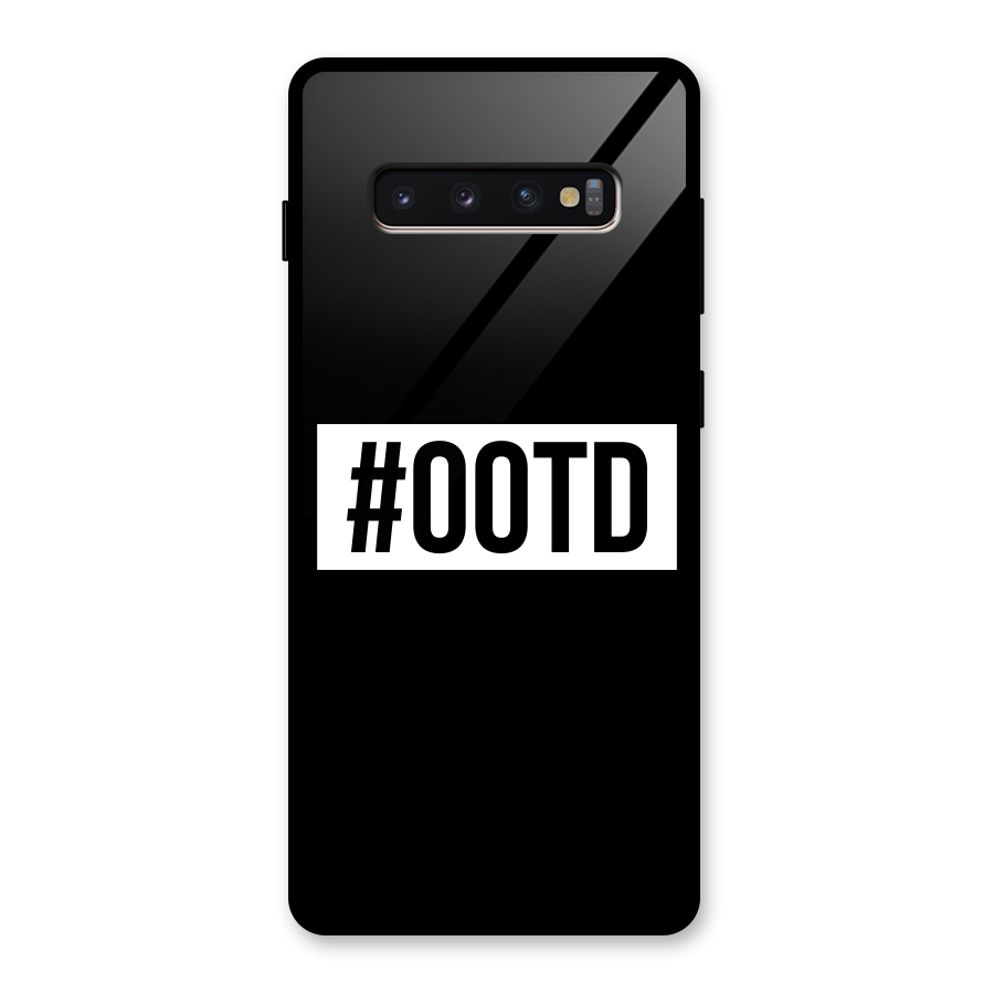 OOTD Glass Back Case for Galaxy S10 Plus