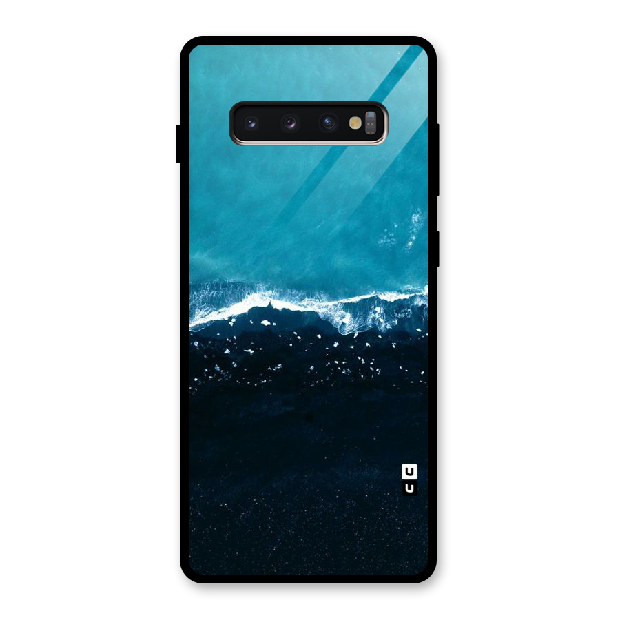 Ocean Blues Glass Back Case for Galaxy S10 Plus