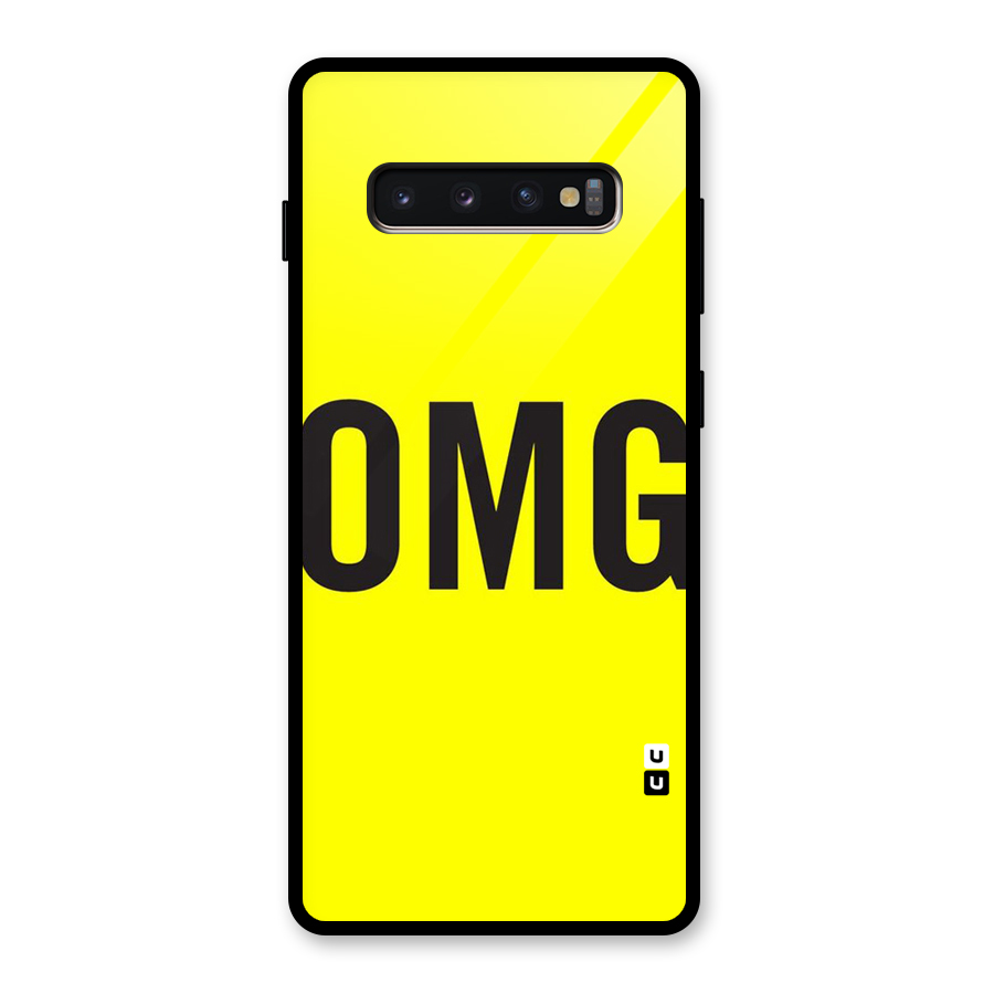 Oh My God Glass Back Case for Galaxy S10 Plus