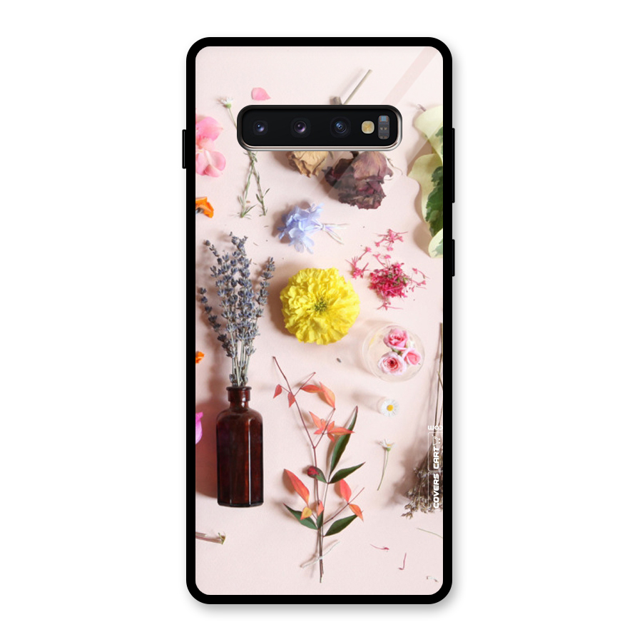 Old Petals Glass Back Case for Galaxy S10 Plus