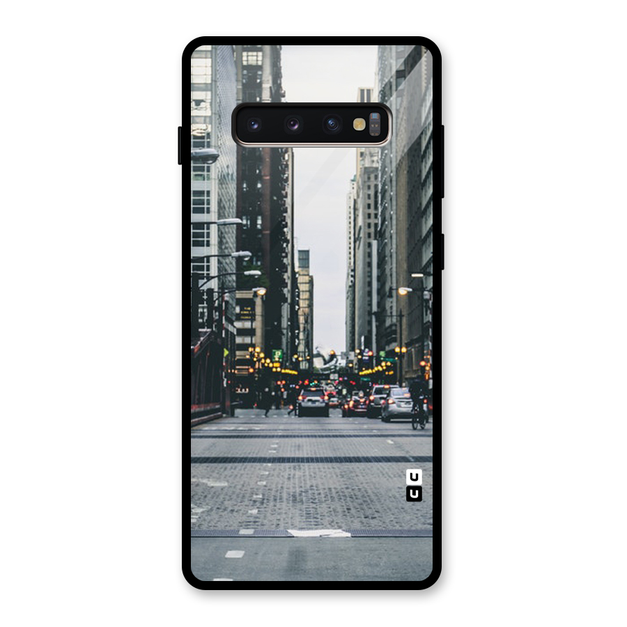 Only Streets Glass Back Case for Galaxy S10 Plus