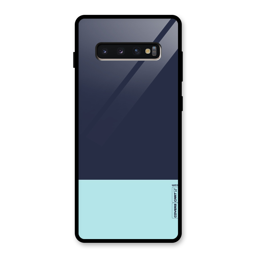 Pastel Blues Glass Back Case for Galaxy S10 Plus