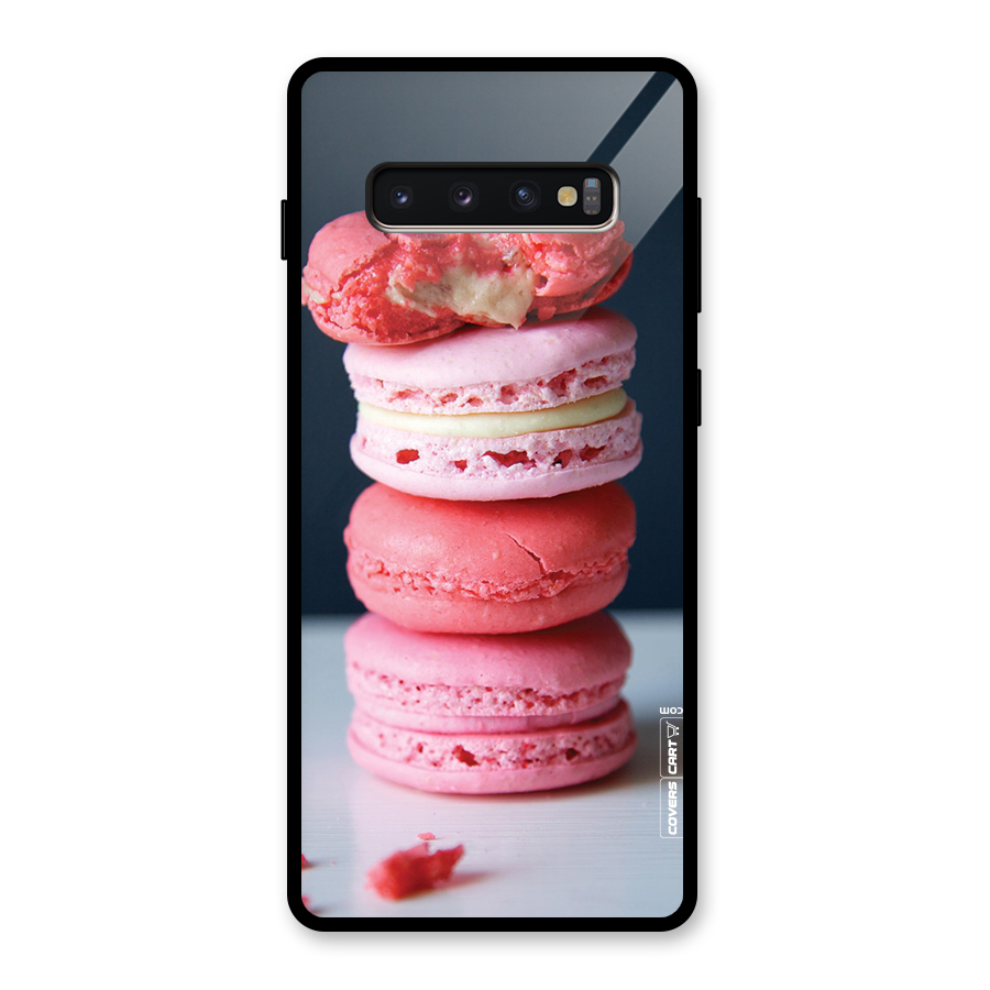 Pastel Macroons Glass Back Case for Galaxy S10 Plus