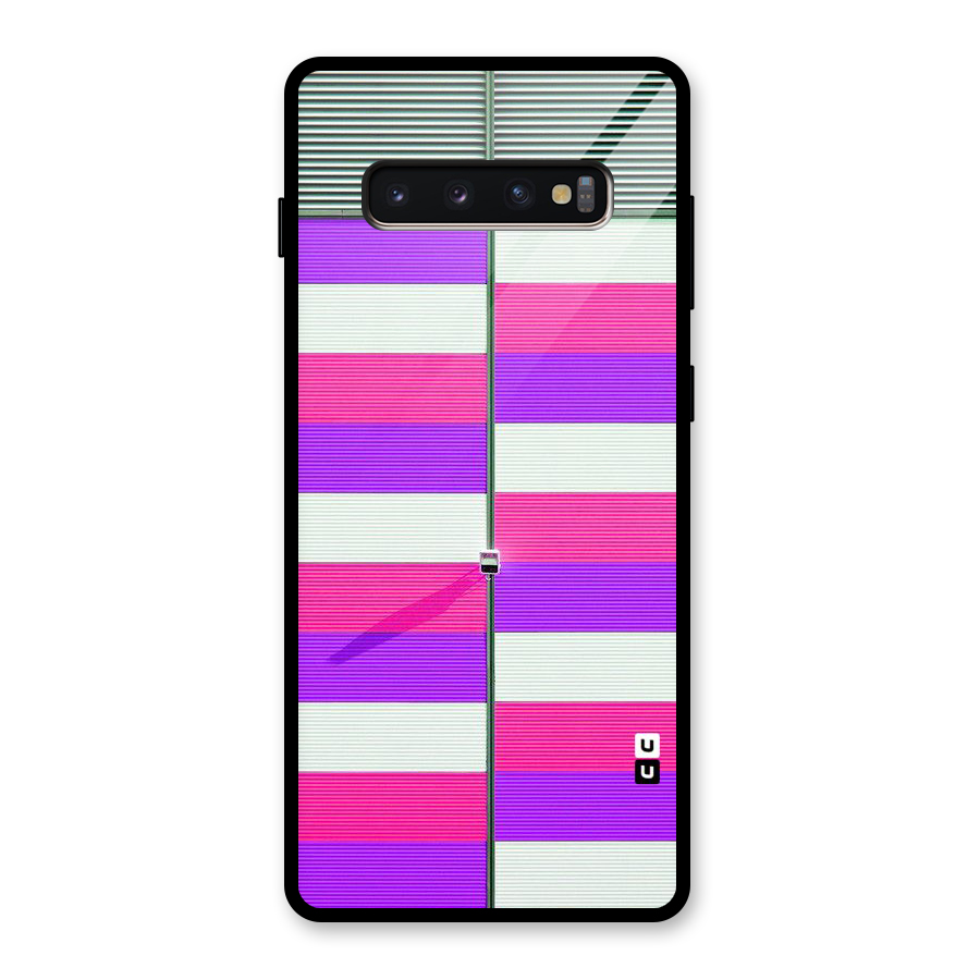 Patterns City Glass Back Case for Galaxy S10 Plus