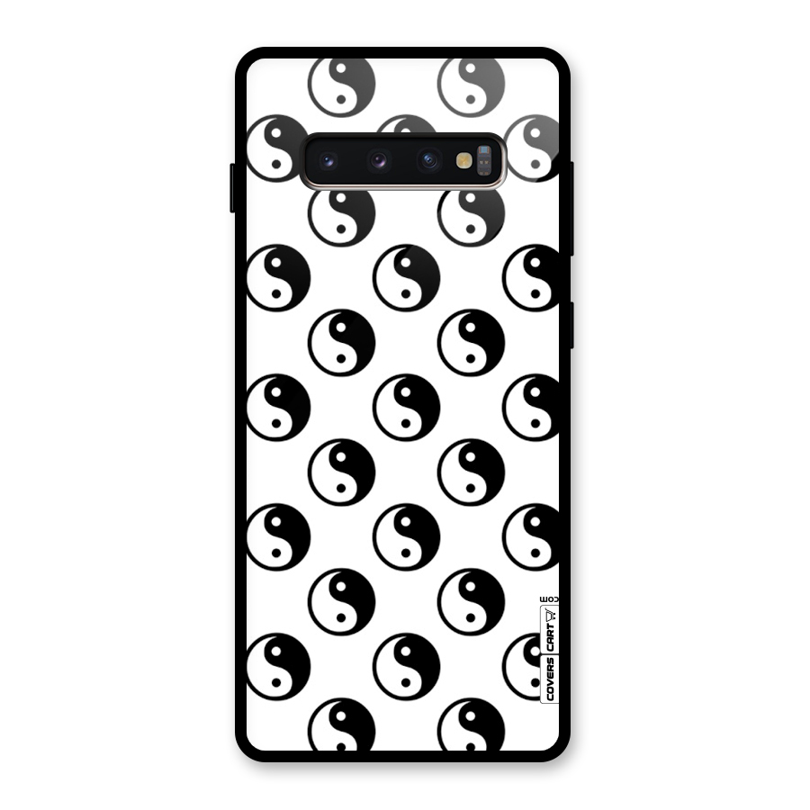 Peace Balls Glass Back Case for Galaxy S10 Plus