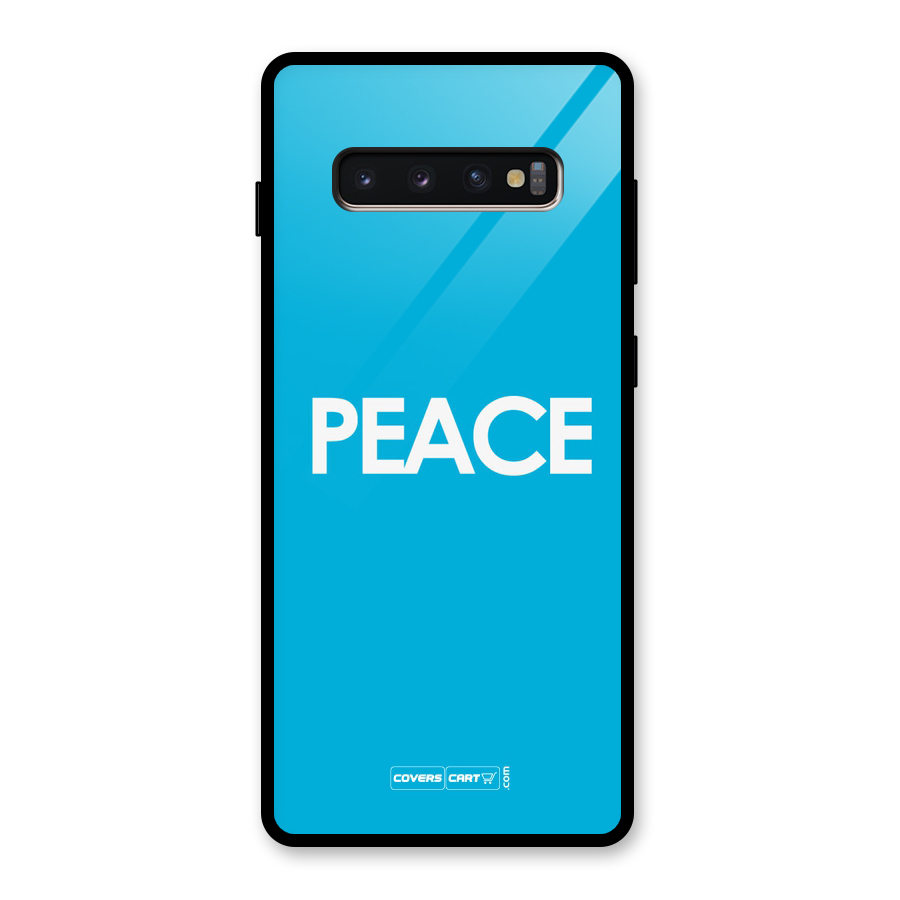 Peace Glass Back Case for Galaxy S10 Plus