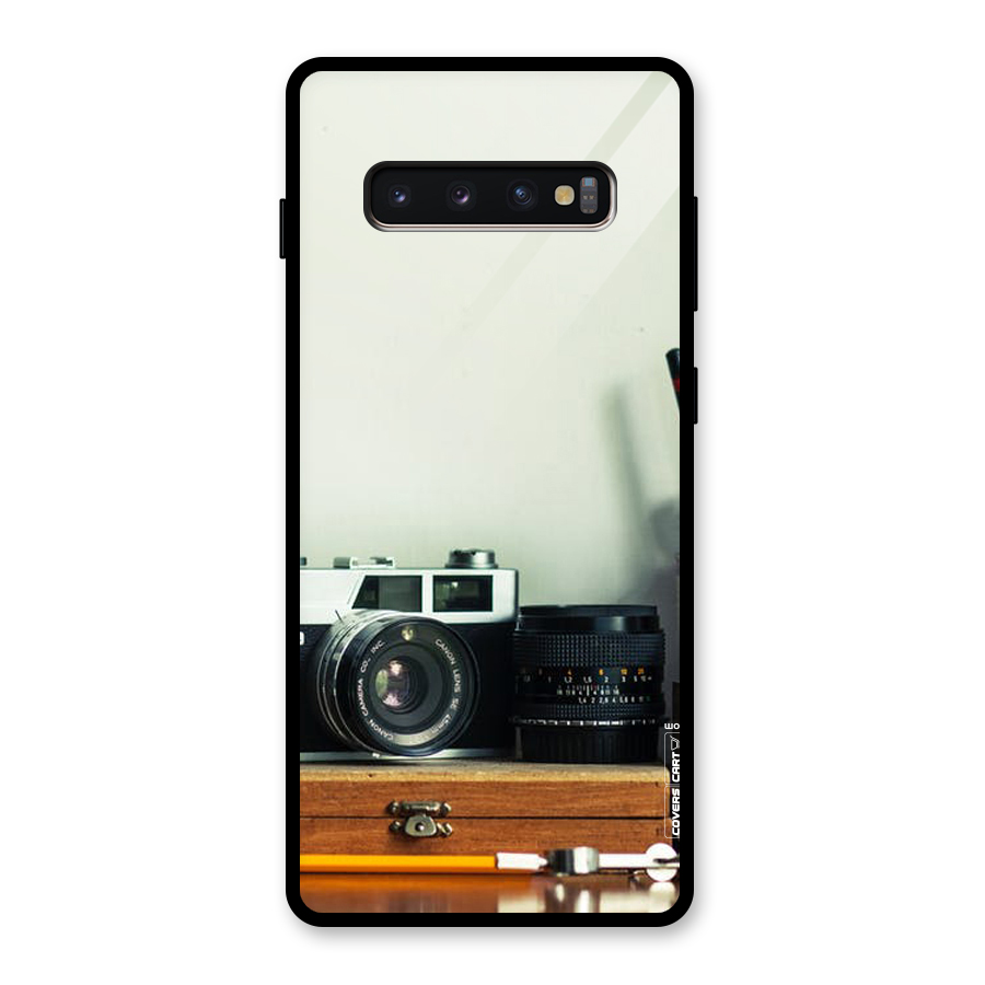 Photographer Desk Glass Back Case for Galaxy S10 Plus