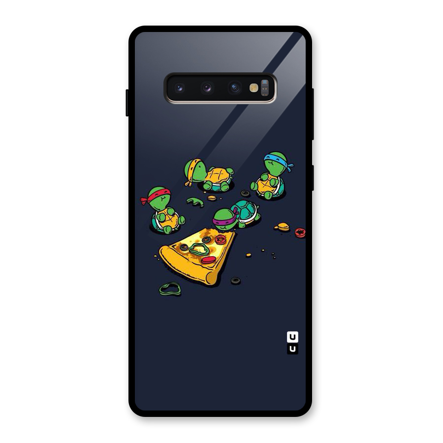 Pizza Overload Glass Back Case for Galaxy S10 Plus