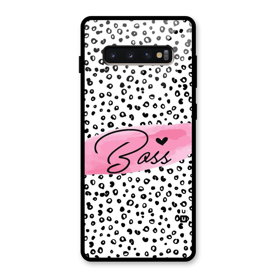 Polka Boss Glass Back Case for Galaxy S10 Plus