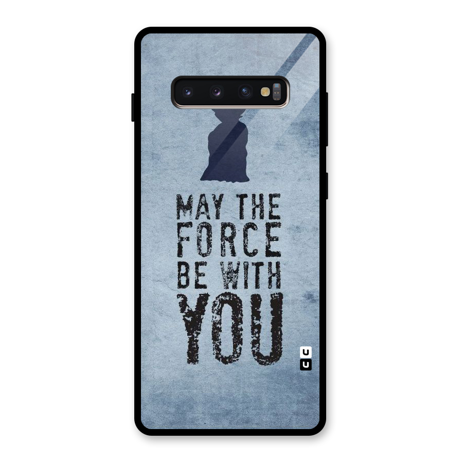 Power With You Glass Back Case for Galaxy S10 Plus
