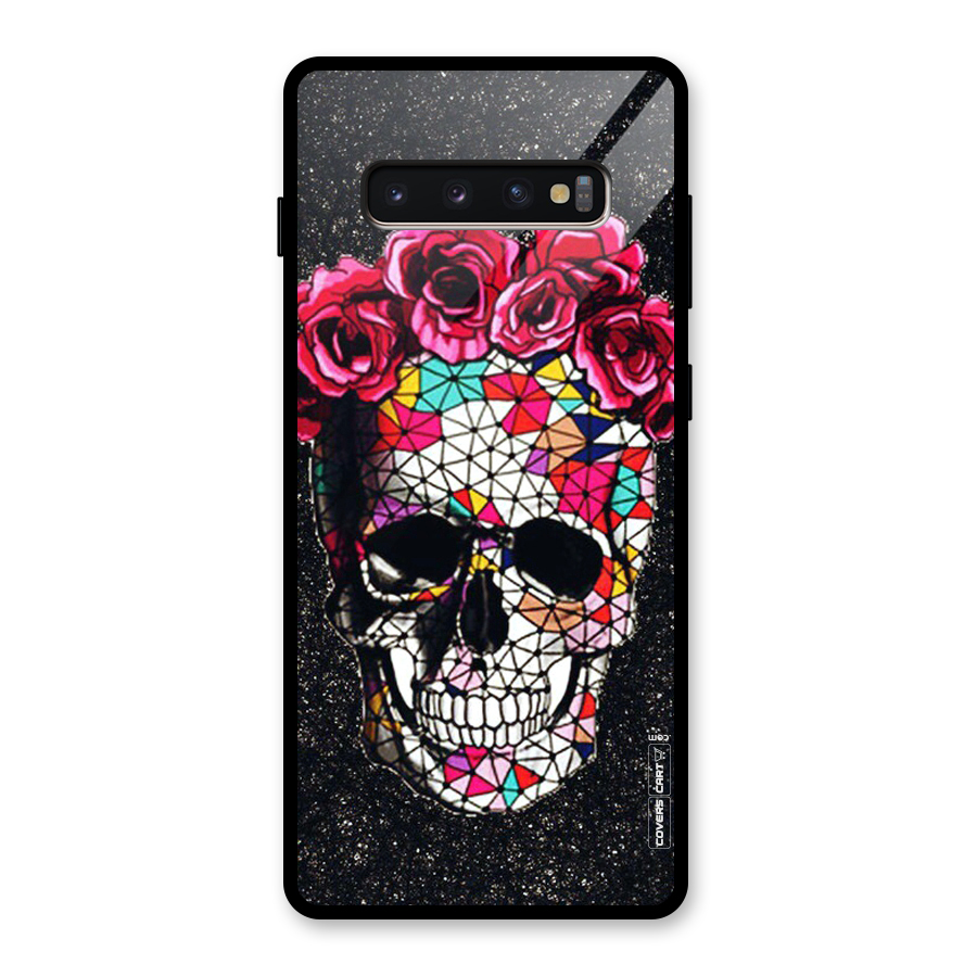 Pretty Dead Face Glass Back Case for Galaxy S10 Plus
