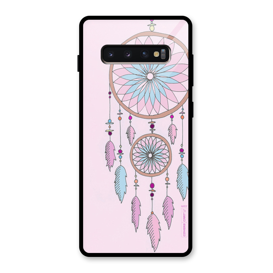 Pretty Dream Catcher Glass Back Case for Galaxy S10 Plus