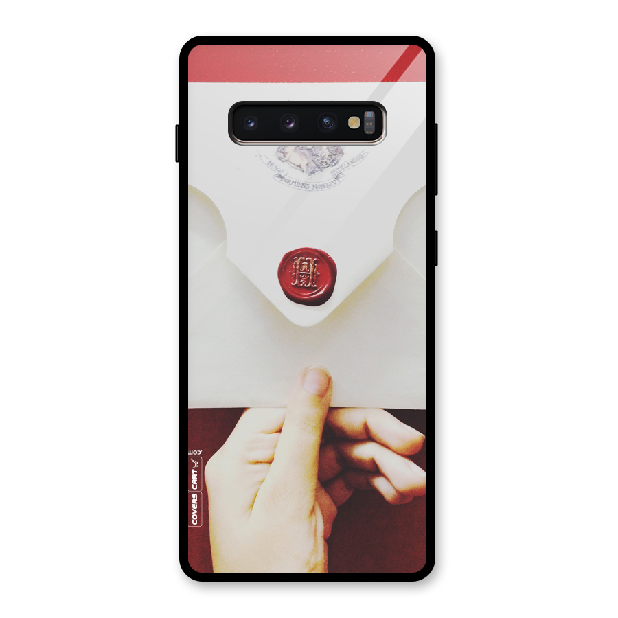 Red Envelope Glass Back Case for Galaxy S10 Plus