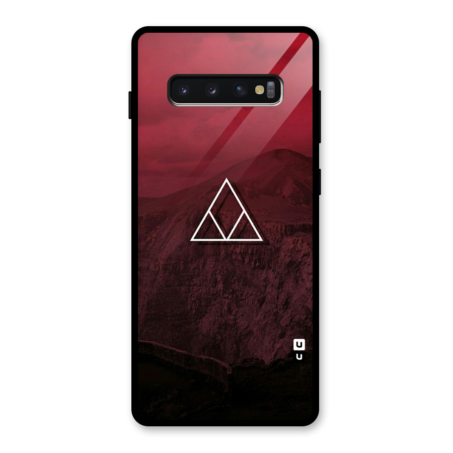 Red Hills Glass Back Case for Galaxy S10 Plus