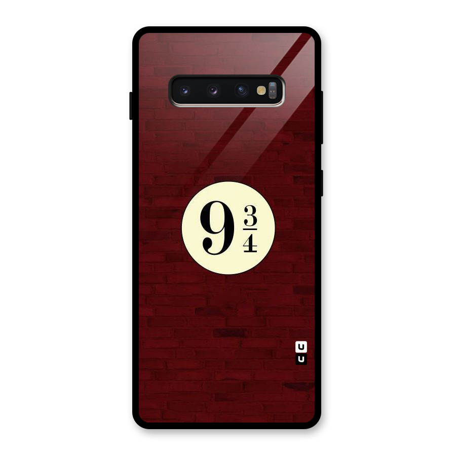 Red Wall Express Glass Back Case for Galaxy S10 Plus