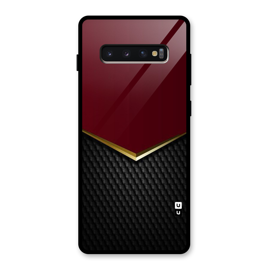 Rich Design Glass Back Case for Galaxy S10 Plus