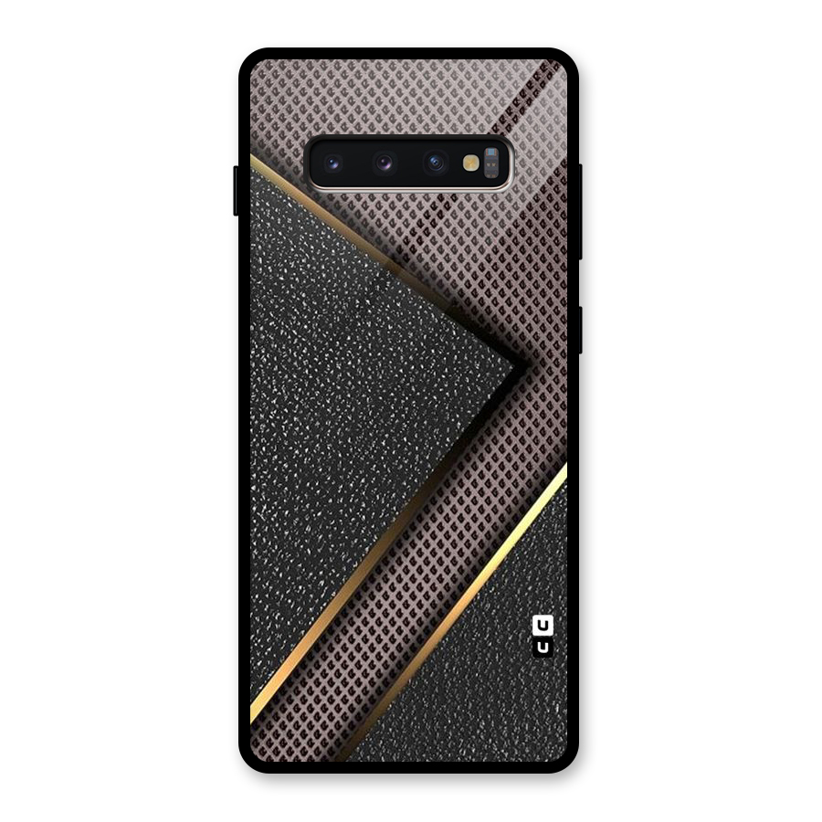 Rugged Polka Design Glass Back Case for Galaxy S10 Plus