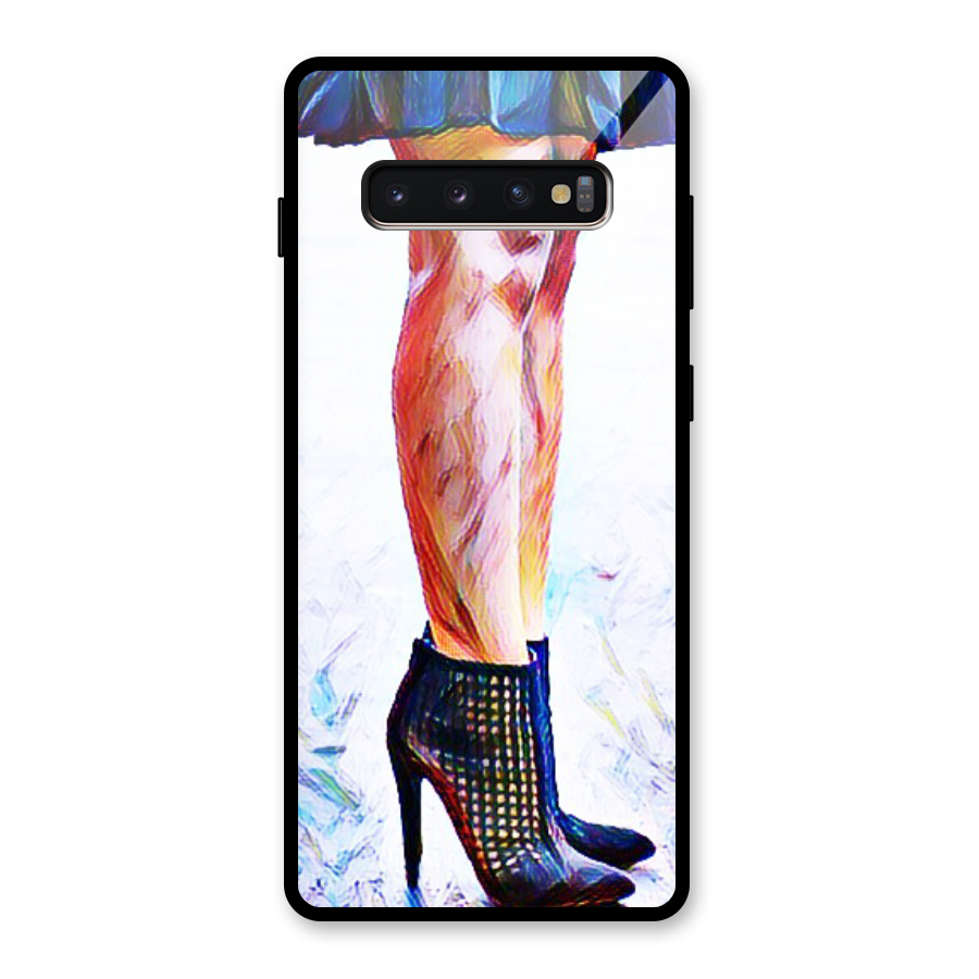 Sassy Heels Glass Back Case for Galaxy S10 Plus