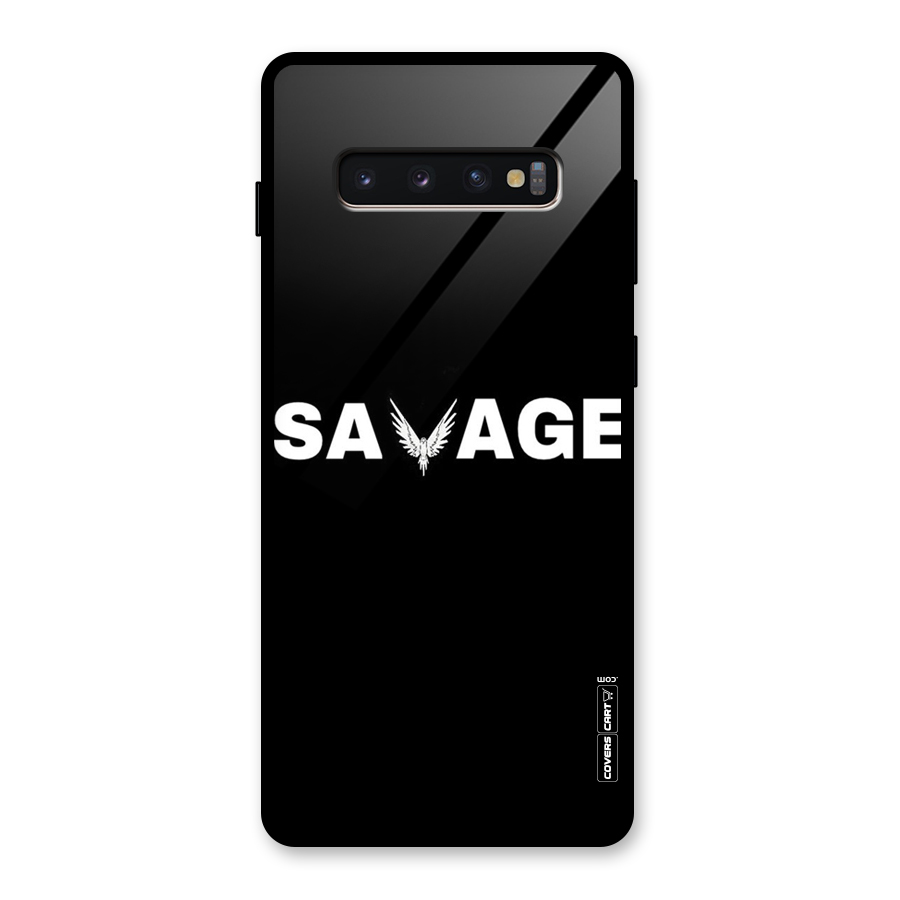 Savage Glass Back Case for Galaxy S10 Plus