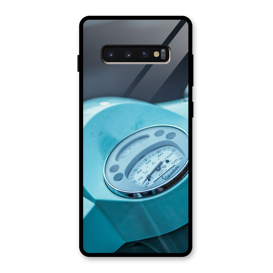 Scooter Meter Glass Back Case for Galaxy S10 Plus