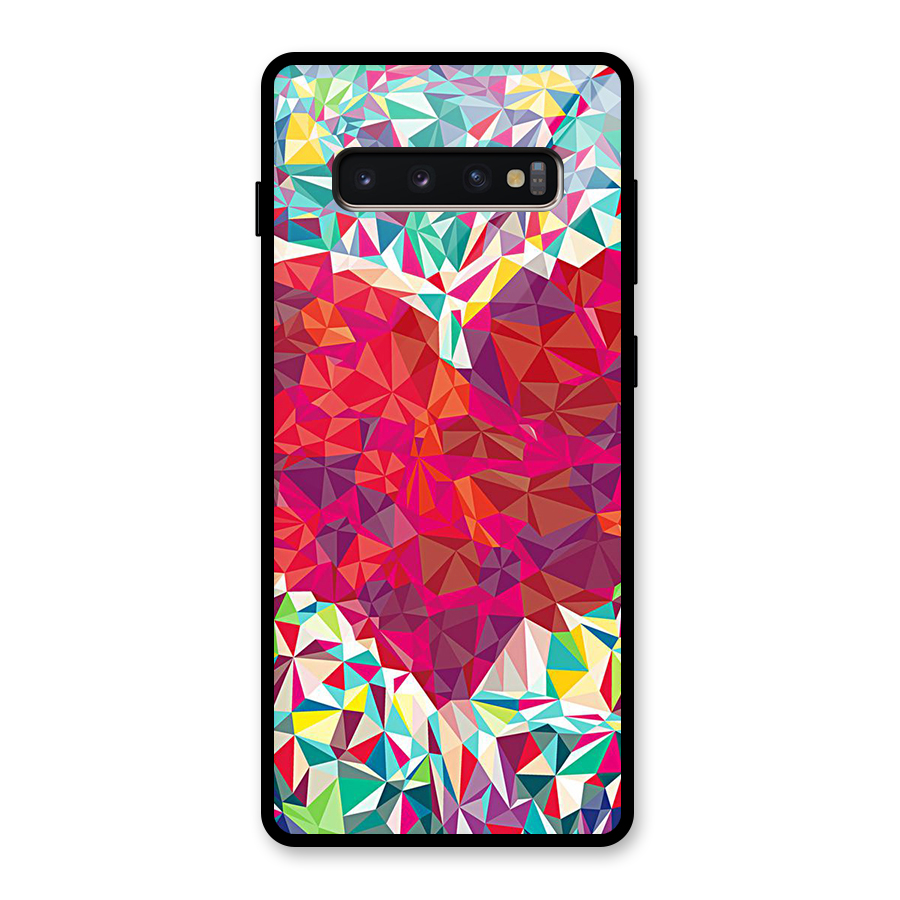 Scrumbled Heart Glass Back Case for Galaxy S10 Plus