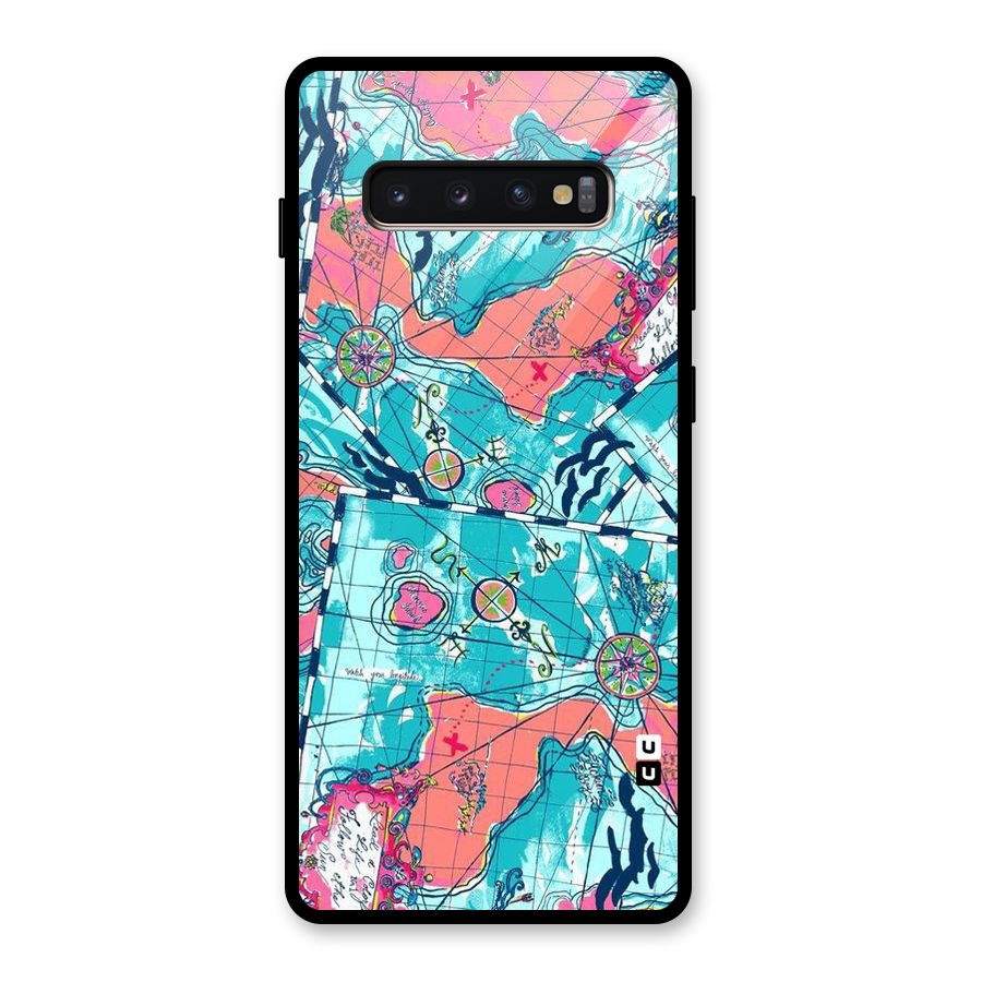 Sea Adventure Glass Back Case for Galaxy S10 Plus
