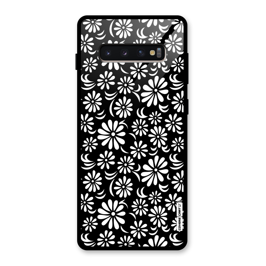 Sea Shell Abstract Art Glass Back Case for Galaxy S10 Plus