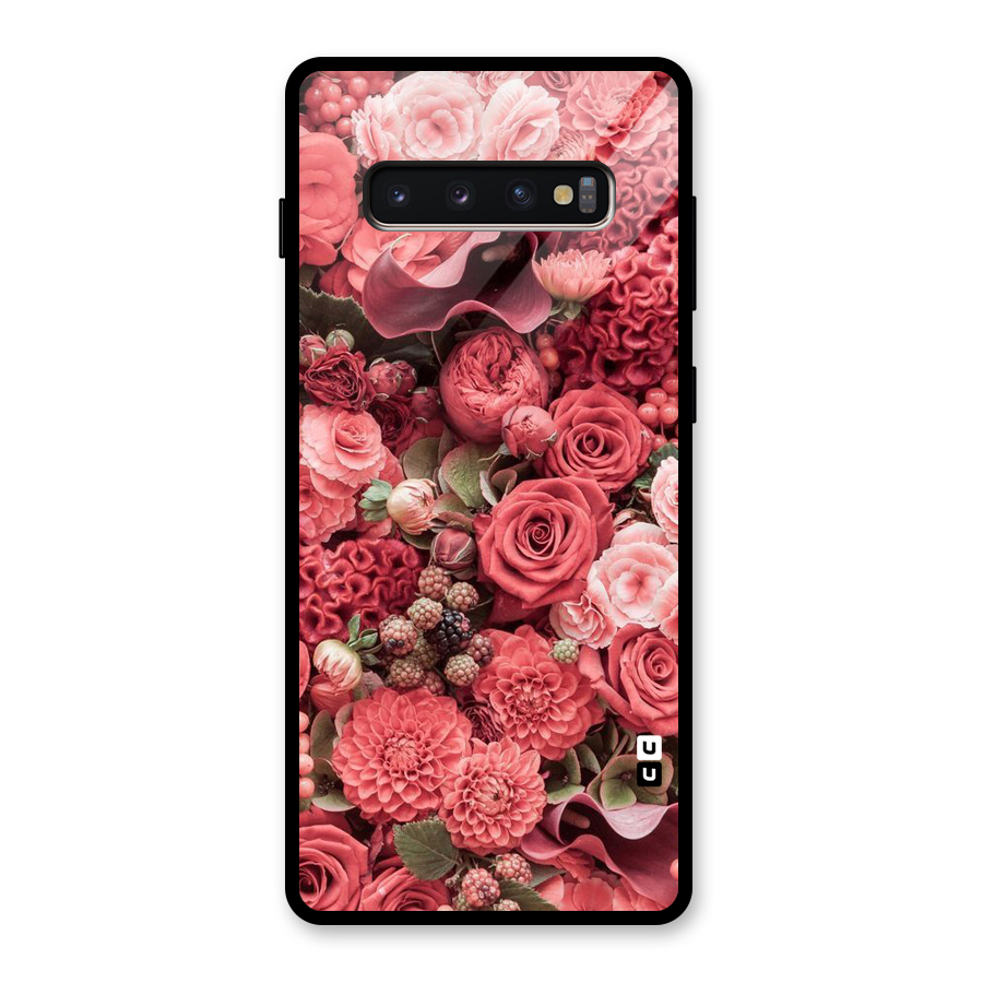 Shades Of Peach Glass Back Case for Galaxy S10 Plus