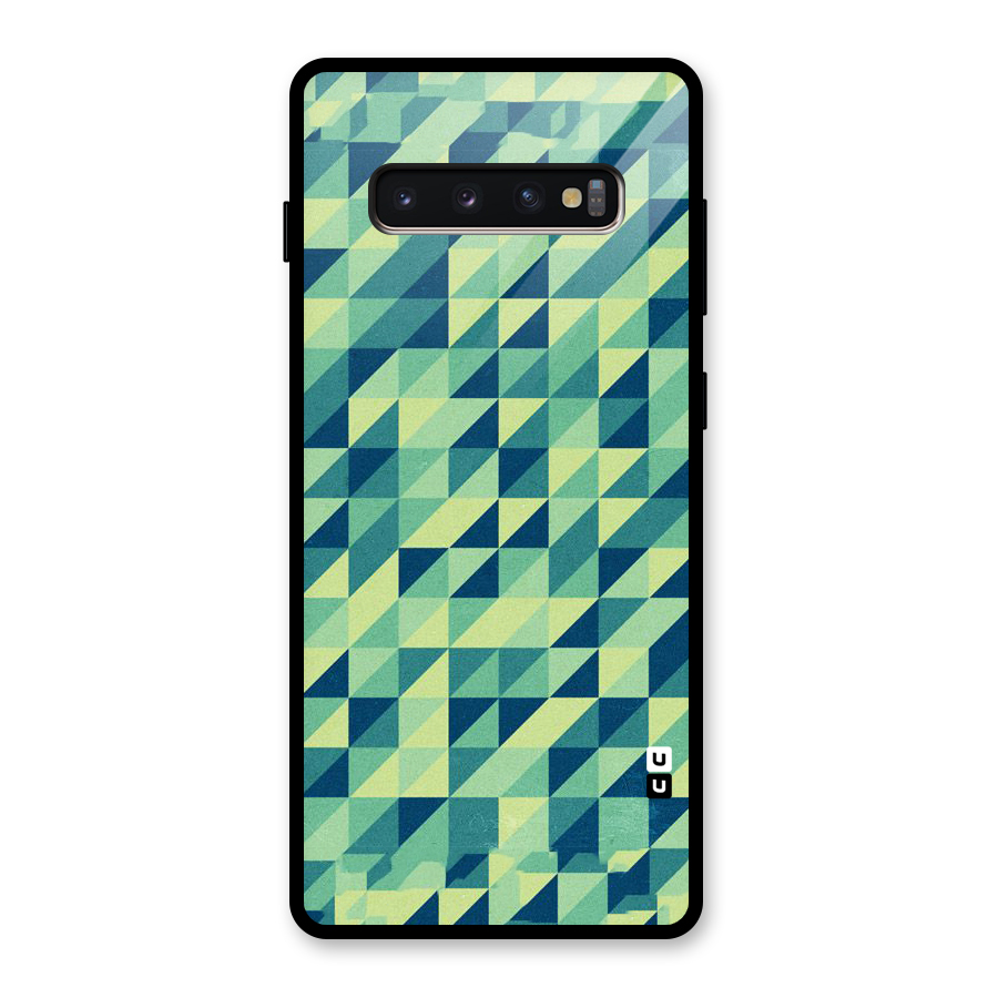 Shady Green Glass Back Case for Galaxy S10 Plus