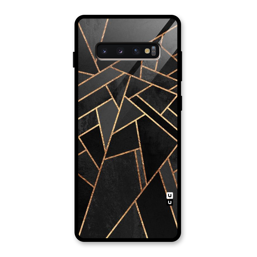 Sharp Tile Glass Back Case for Galaxy S10 Plus