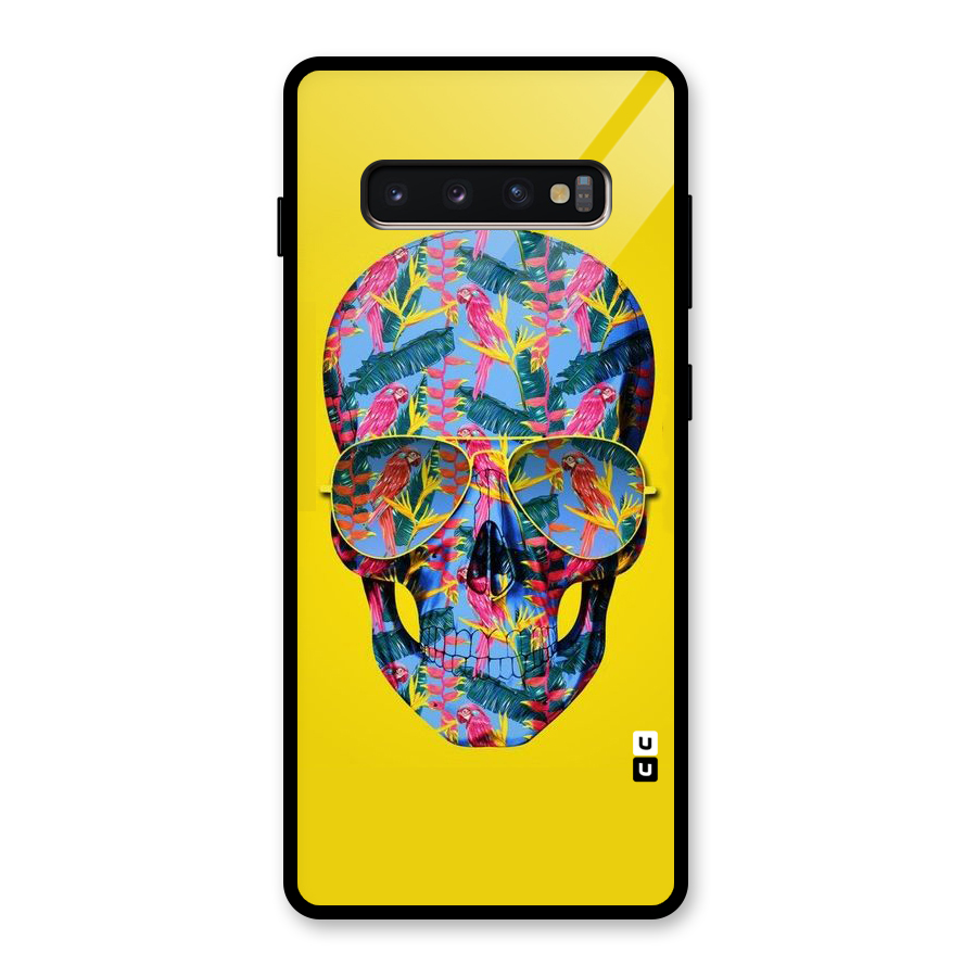 Skull Swag Glass Back Case for Galaxy S10 Plus
