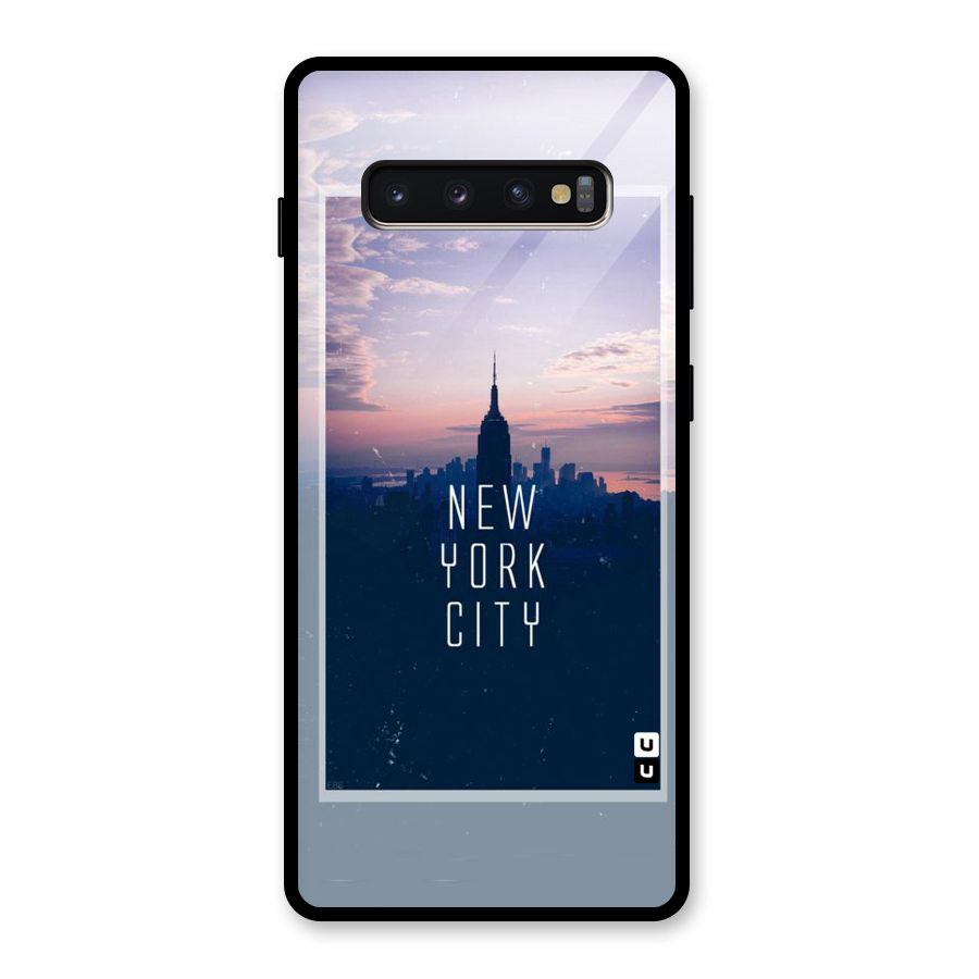 Sleepless City Glass Back Case for Galaxy S10 Plus