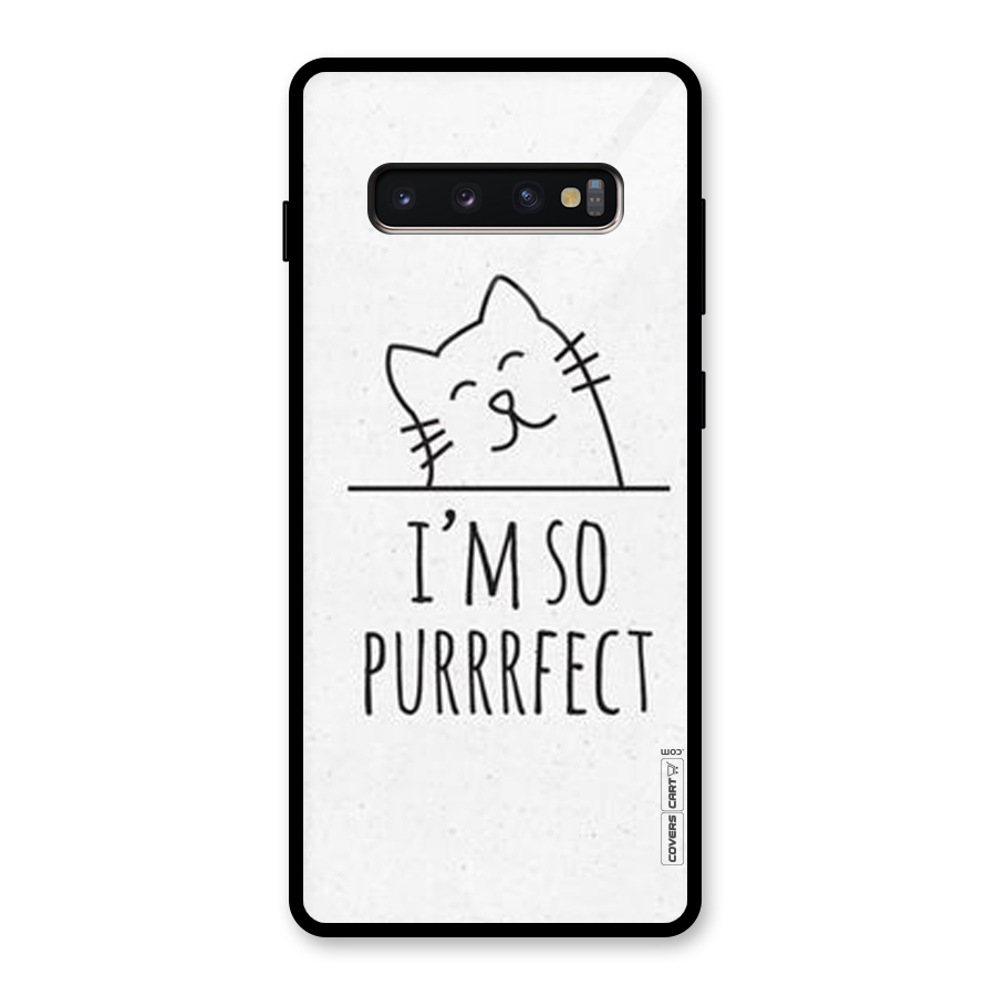 So Purrfect Glass Back Case for Galaxy S10 Plus